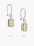 Серьги с желтыми радиантами Fancy Yellow