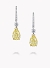 Длинные серьги Fancy Yellow с желтыми грушами
