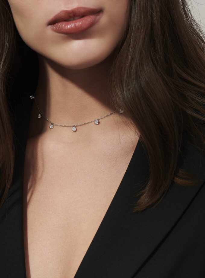 Колье-чокер Classic, желтое золото, 1,57 карат