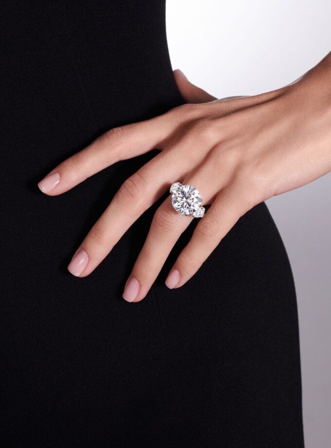 Кольцо с муассанитами 14,65 карат