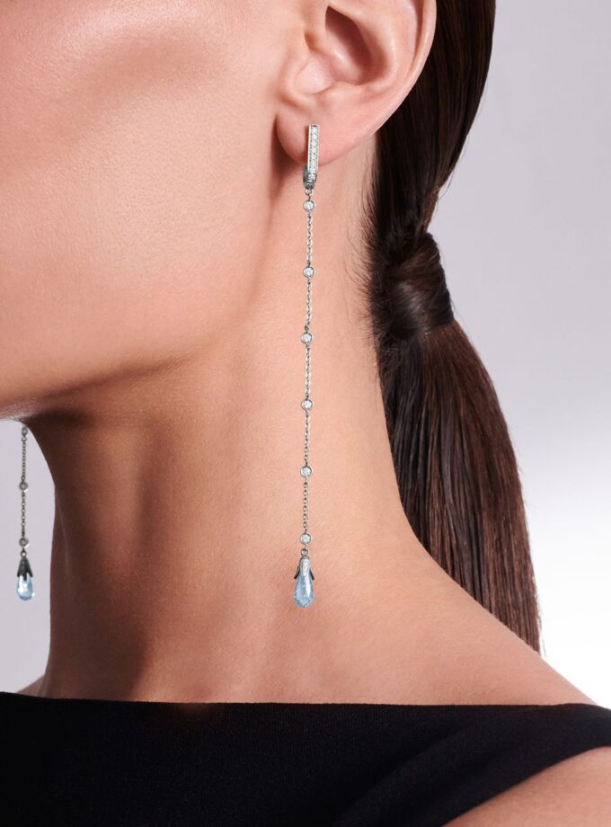 Серьги со шпинелью