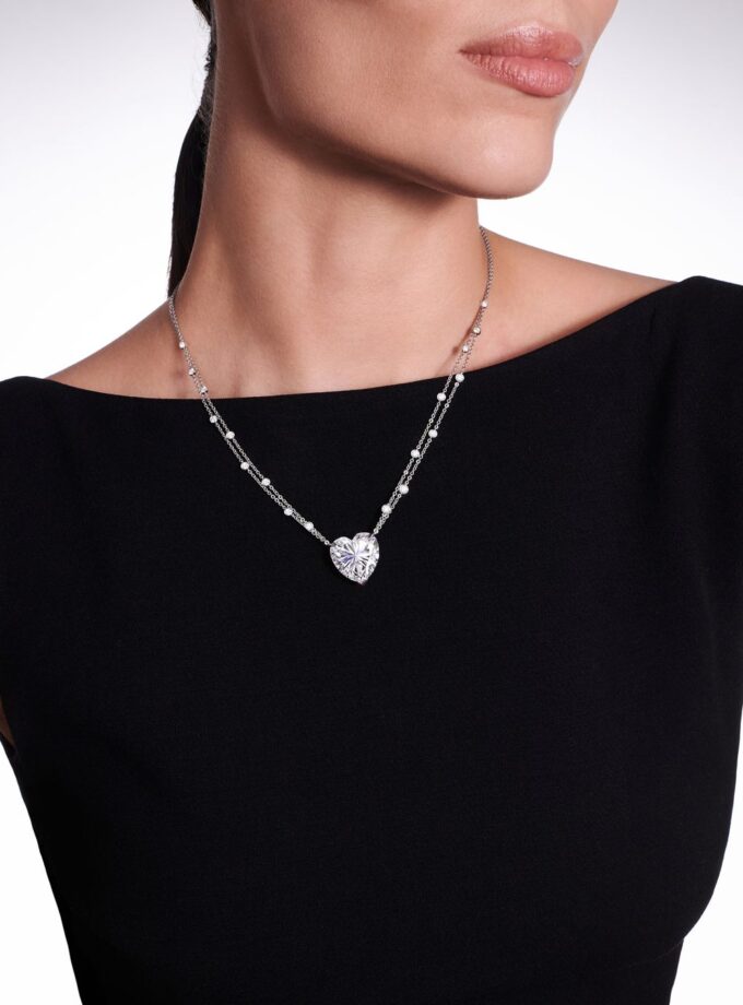 Колье сердце, 13,97 карат