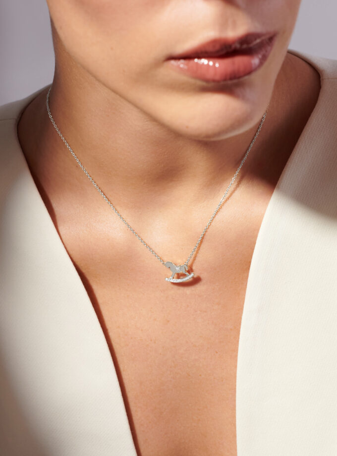 Колье TOY, белое золото, бриллианты