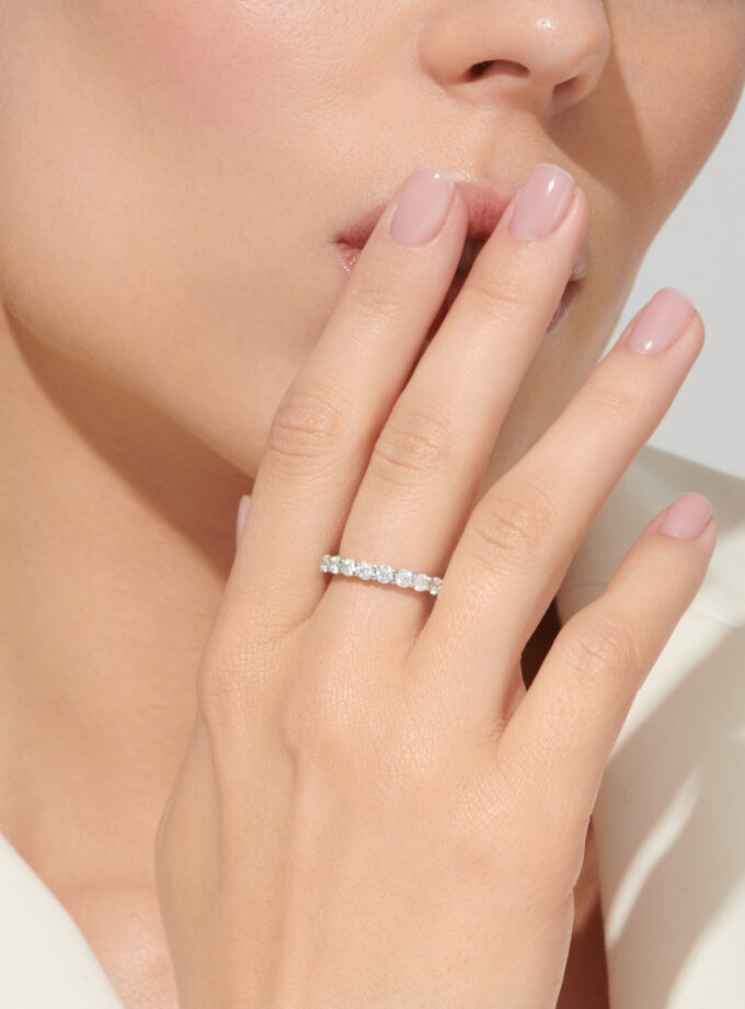 Кольцо дорожка с муассанитами 2,3 карата*