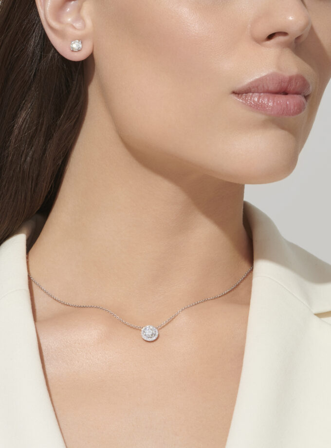 Колье с муасанитами 1,2 карата