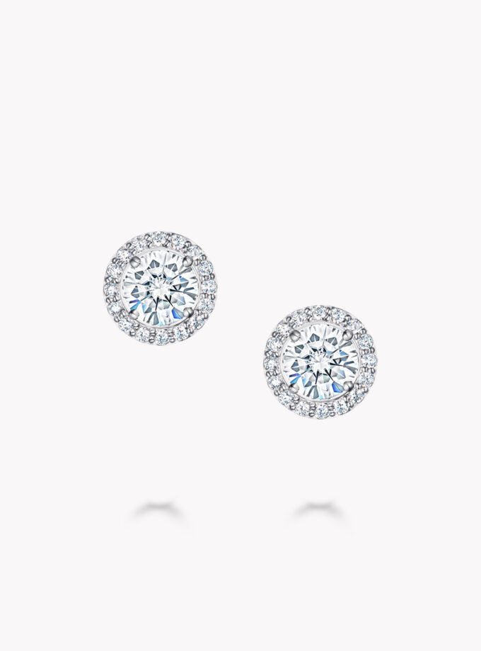 Золотые серьги трансформеры с муассанитами 2,36 карат*