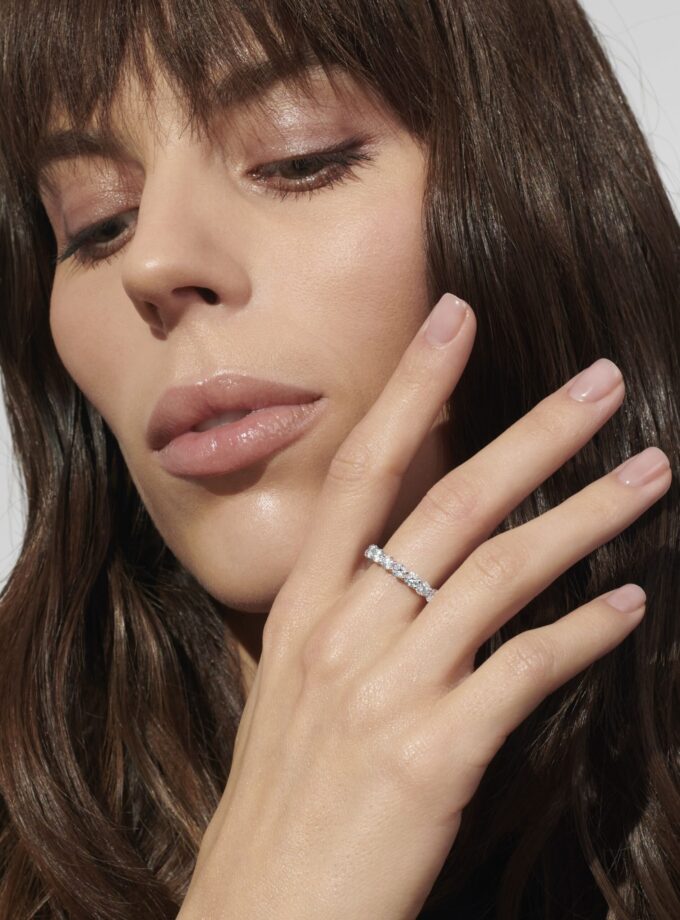 Кольцо дорожка с муассанитами 3 карата*