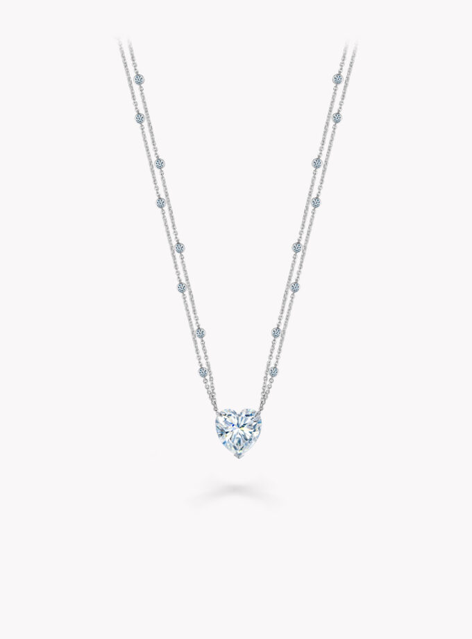 Колье сердце, 13,97 карат