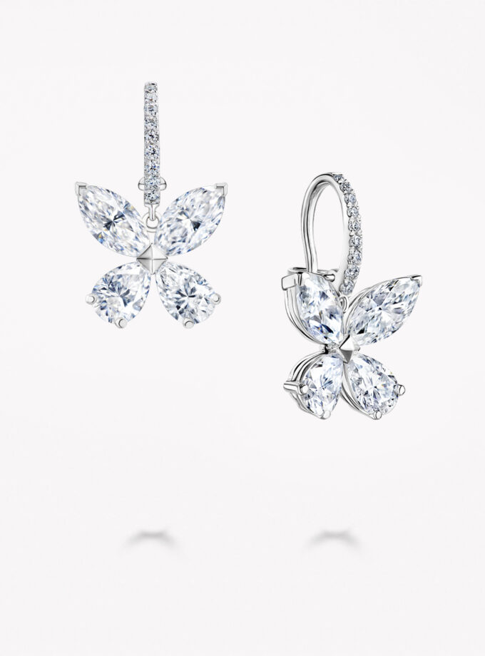 Серьги бабочки