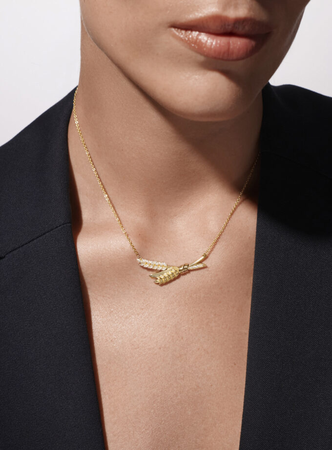 Колье колос с бриллиантами