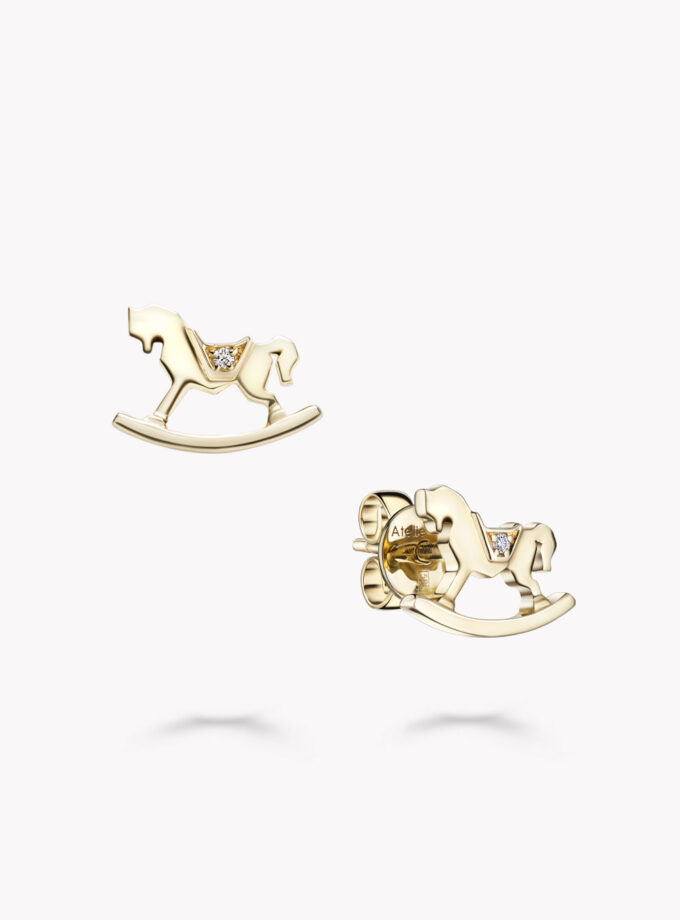 Серьги TOY пусеты с бриллиантами